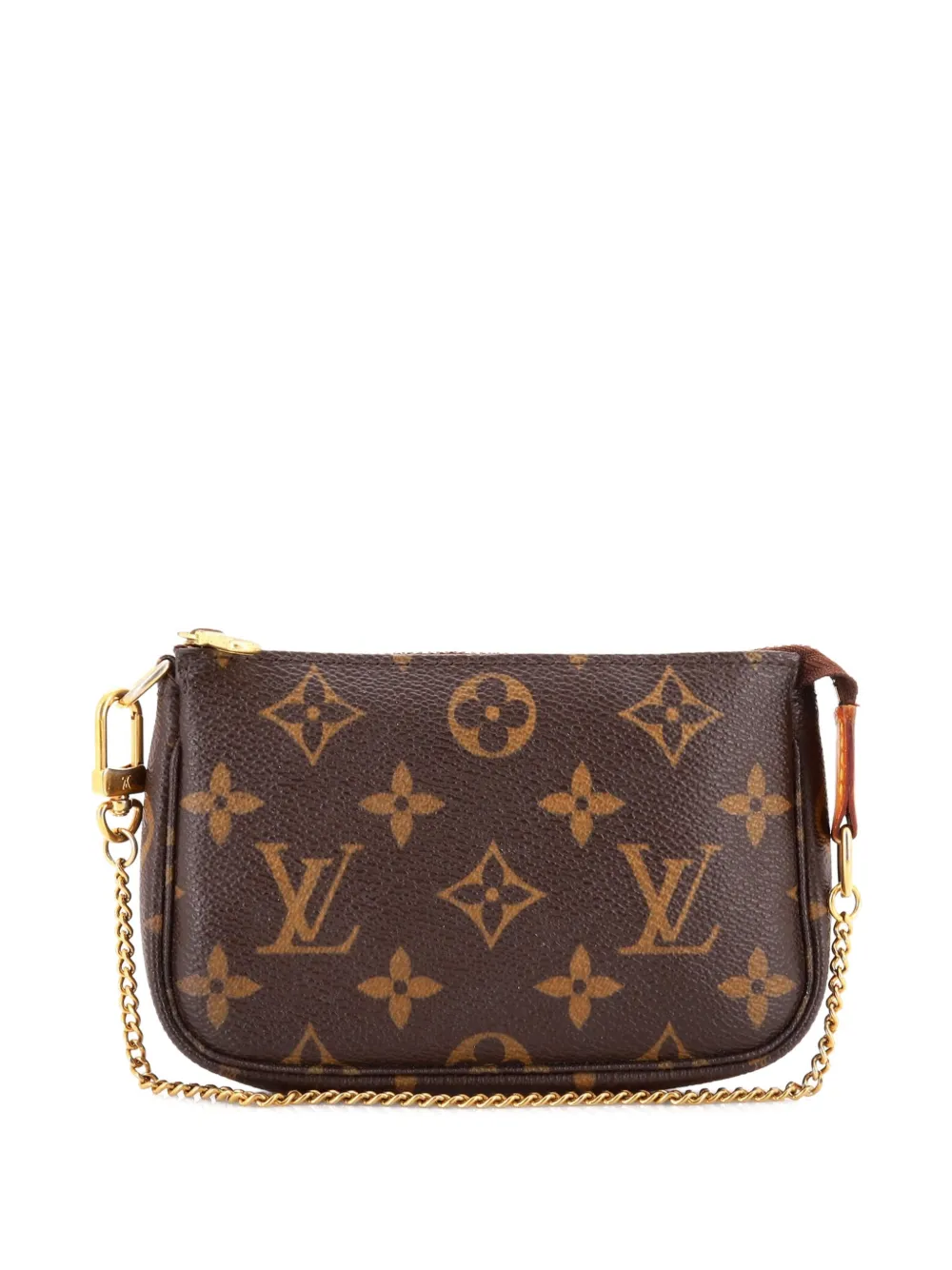 Louis Vuitton Pre-Owned Petit Bucket Zip Monogram Canvas pouch - Marrone