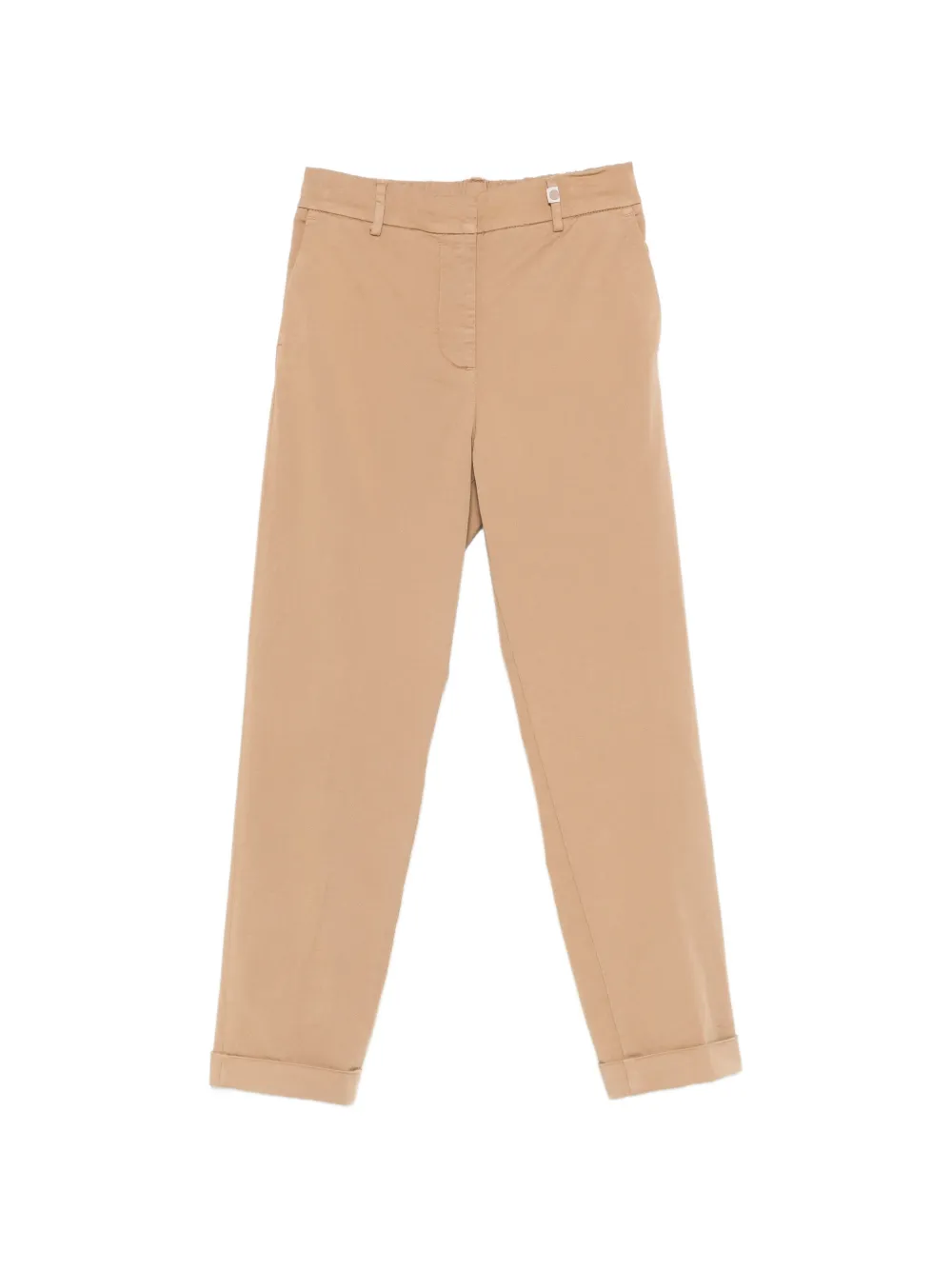 TELERIA ZED Alessia cuffed trousers - Marrone