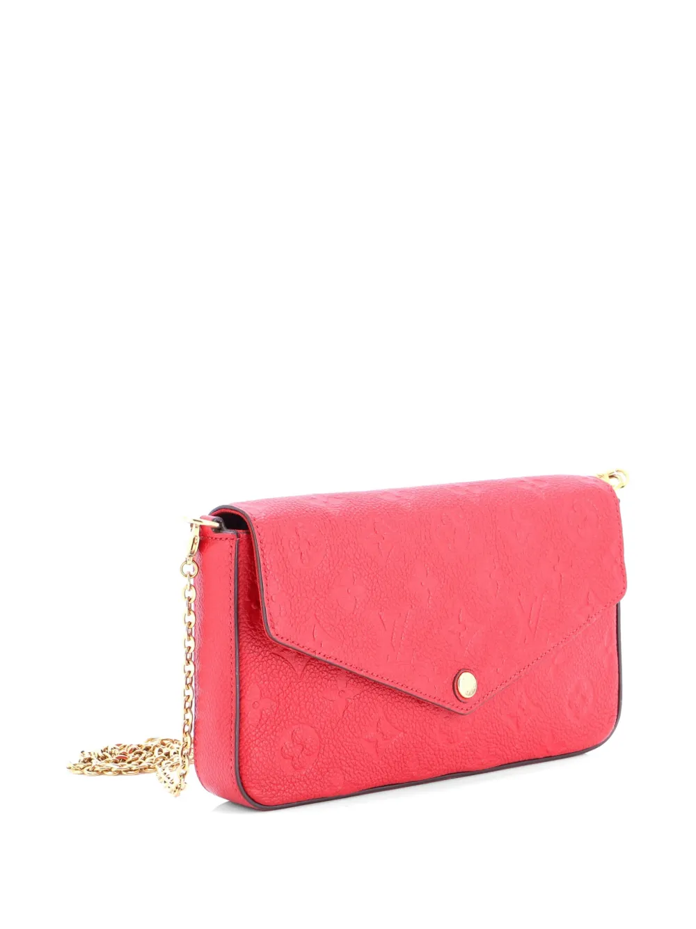  Louis Vuitton Pre-owned Felicie Pochette Monogram Empreinte Leather Crossbody Bag - Red 