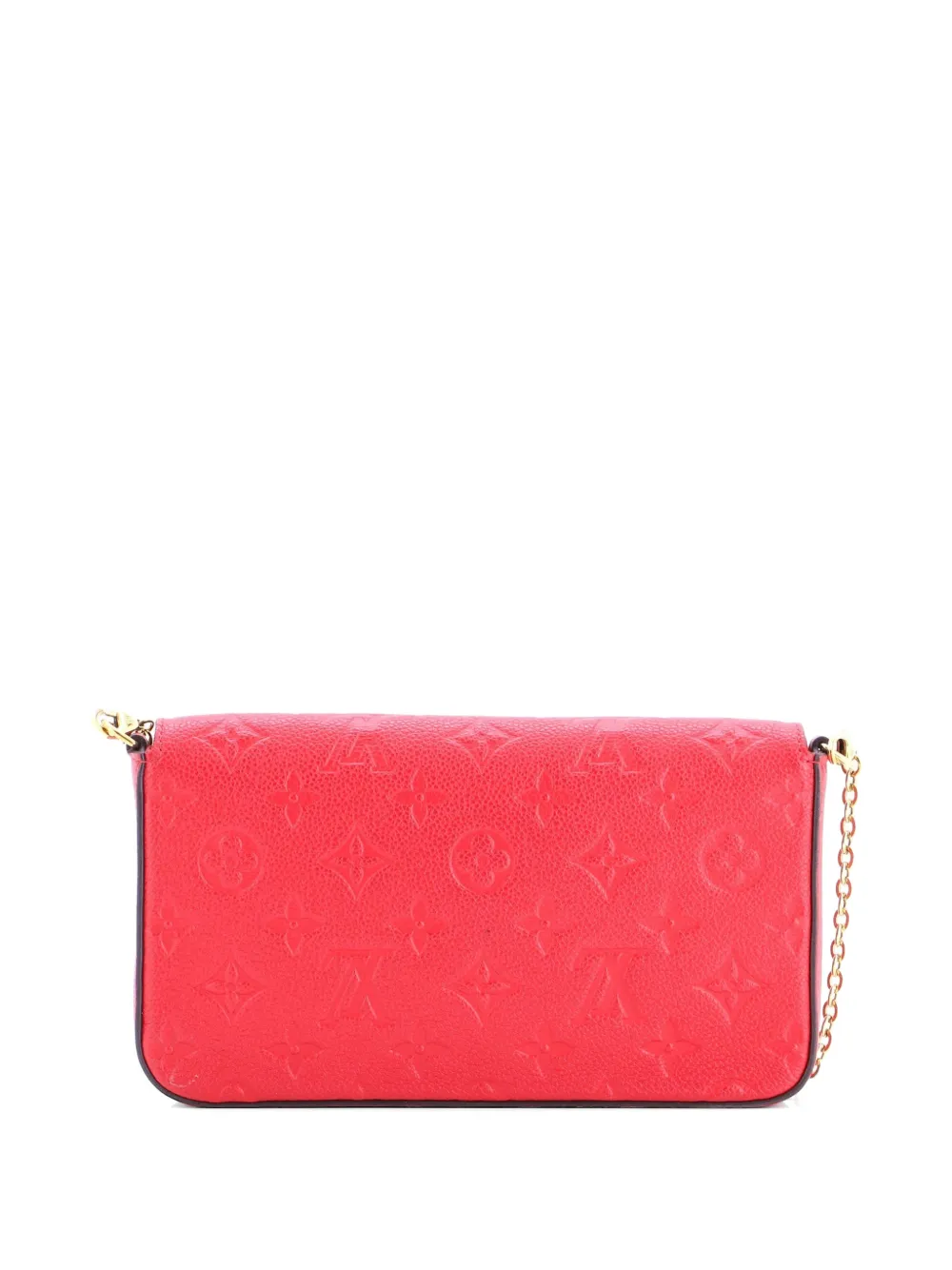  Louis Vuitton Pre-owned Felicie Pochette Monogram Empreinte Leather Crossbody Bag - Red 
