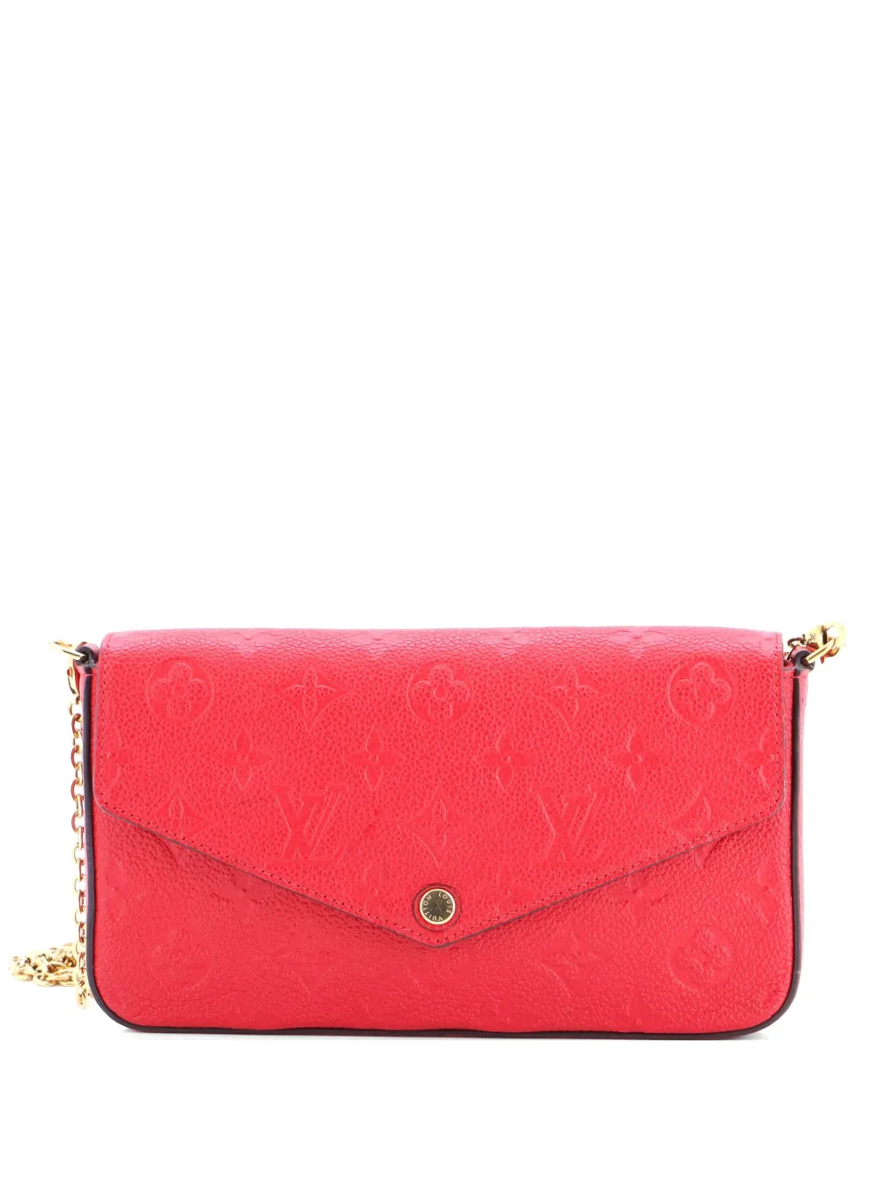 Louis Vuitton Pre-Owned Felicie Pochette Monogram Empreinte Leather crossbody bag - Rosso