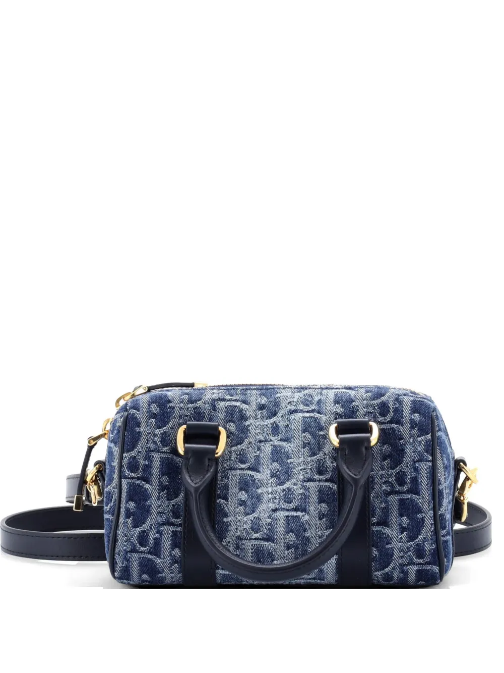 Christian Dior Pre-Owned Groove Convertible Bowling Bag Oblique Canvas Nano handbag - Blau