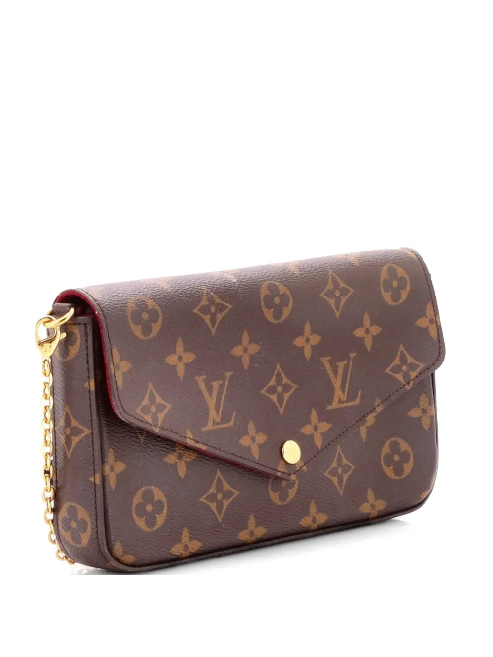 Louis Vuitton Pre-Owned Felicie Pochette Monogram Canvas crossbody bag - Marrone