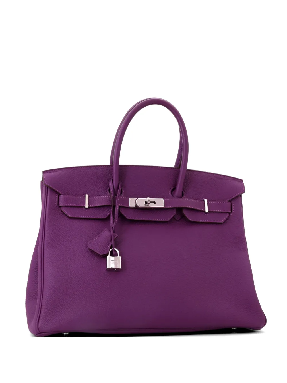 Hermès Pre-Owned Birkin Handbag Purple Togo with Palladium Hardware 35 tote bag - Viola