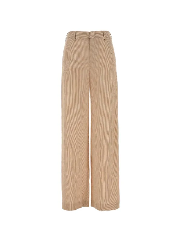 PT Torino Wide-leg Corduroy Trousers in Neutrals