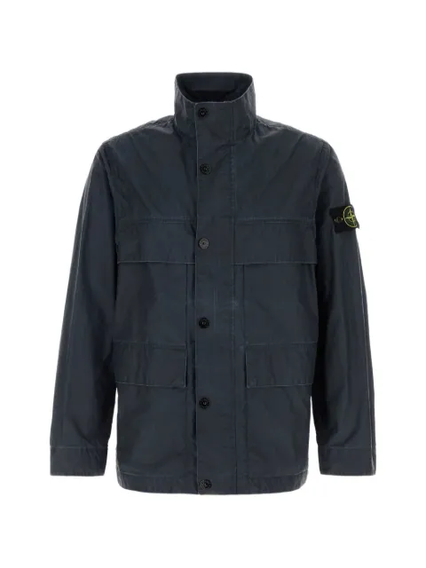 Stone Island 4100024 왁스 피그먼트 코튼 텔라 재킷