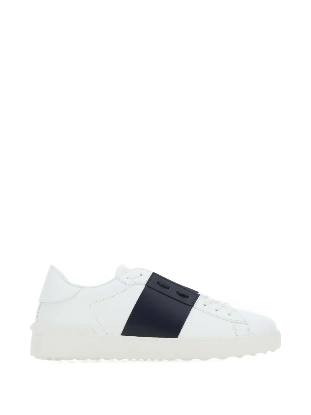 Valentino Garavani leather band open sneakers Wit