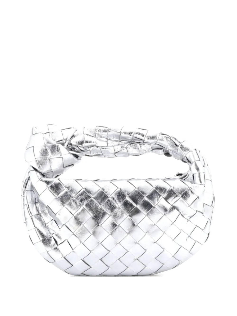 Bottega Veneta Pre-Owned BV Jodie Metallic Intrecciato Nappa Mini hobo bag - Effetto metallizzato