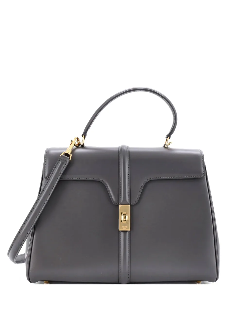 Celine Pre-Owned 16 Top Handle Bag Smooth Calfskin Medium satchel - Grigio