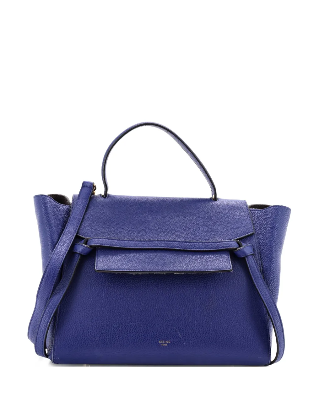 Celine Pre-Owned Belt Bag Textured Leather Mini shoulder bag - Blu
