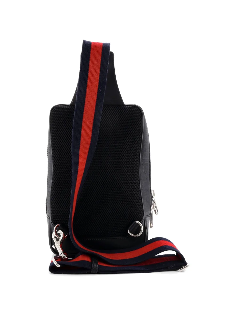  Gucci Pre-owned Bandolera Soft Zip Sling Bag Pequeña De Lona Revestida Gg - Negro 