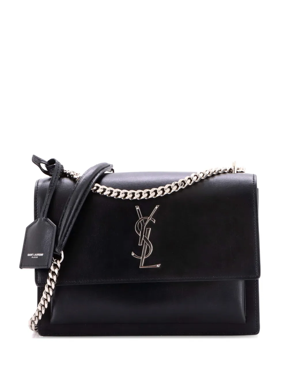 Saint Laurent Pre-Owned Sunset Leather Medium crossbody bag - Nero