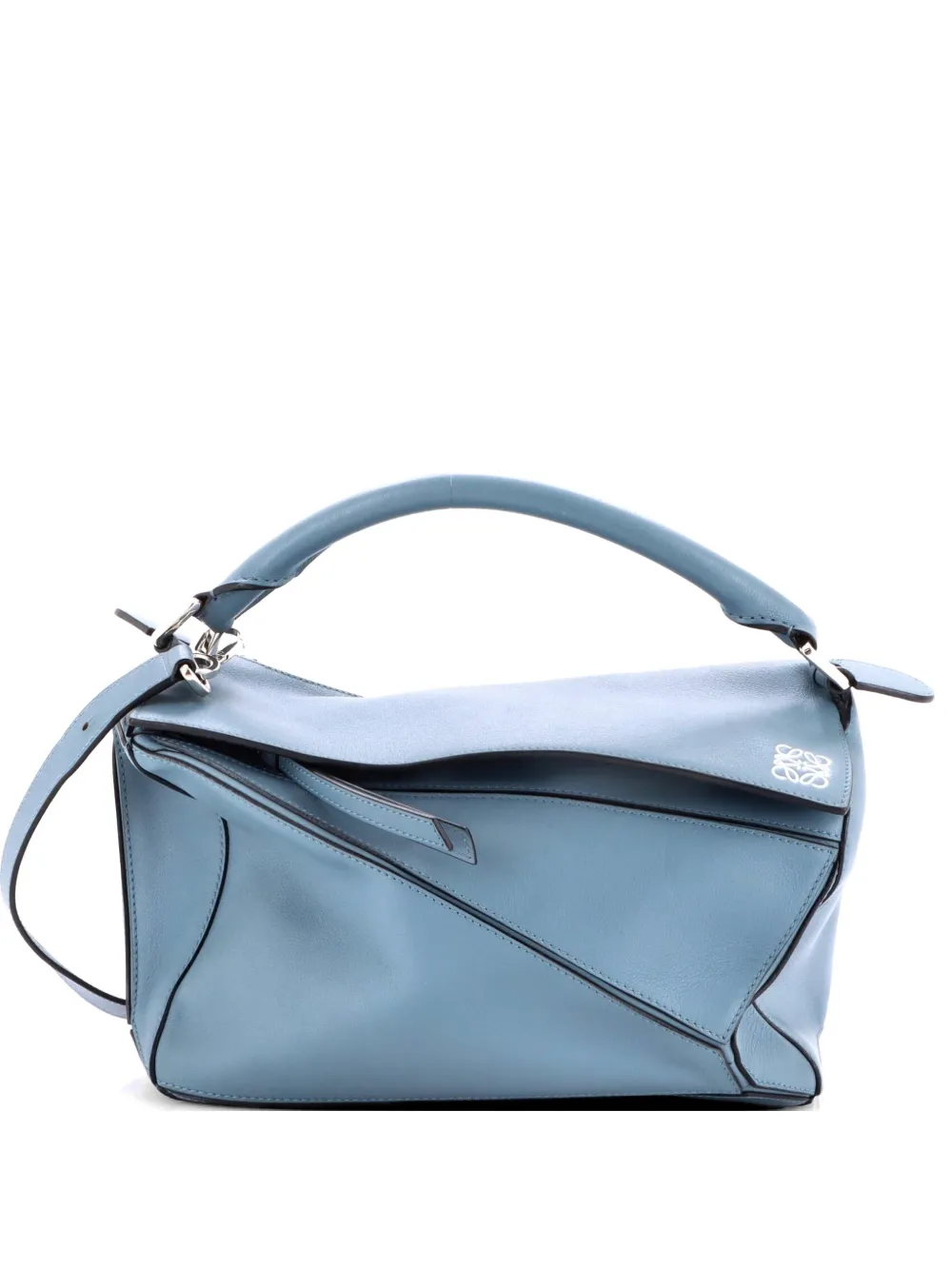 Loewe Pre-Owned Puzzle Bag Leather Medium shoulder bag - Blu
