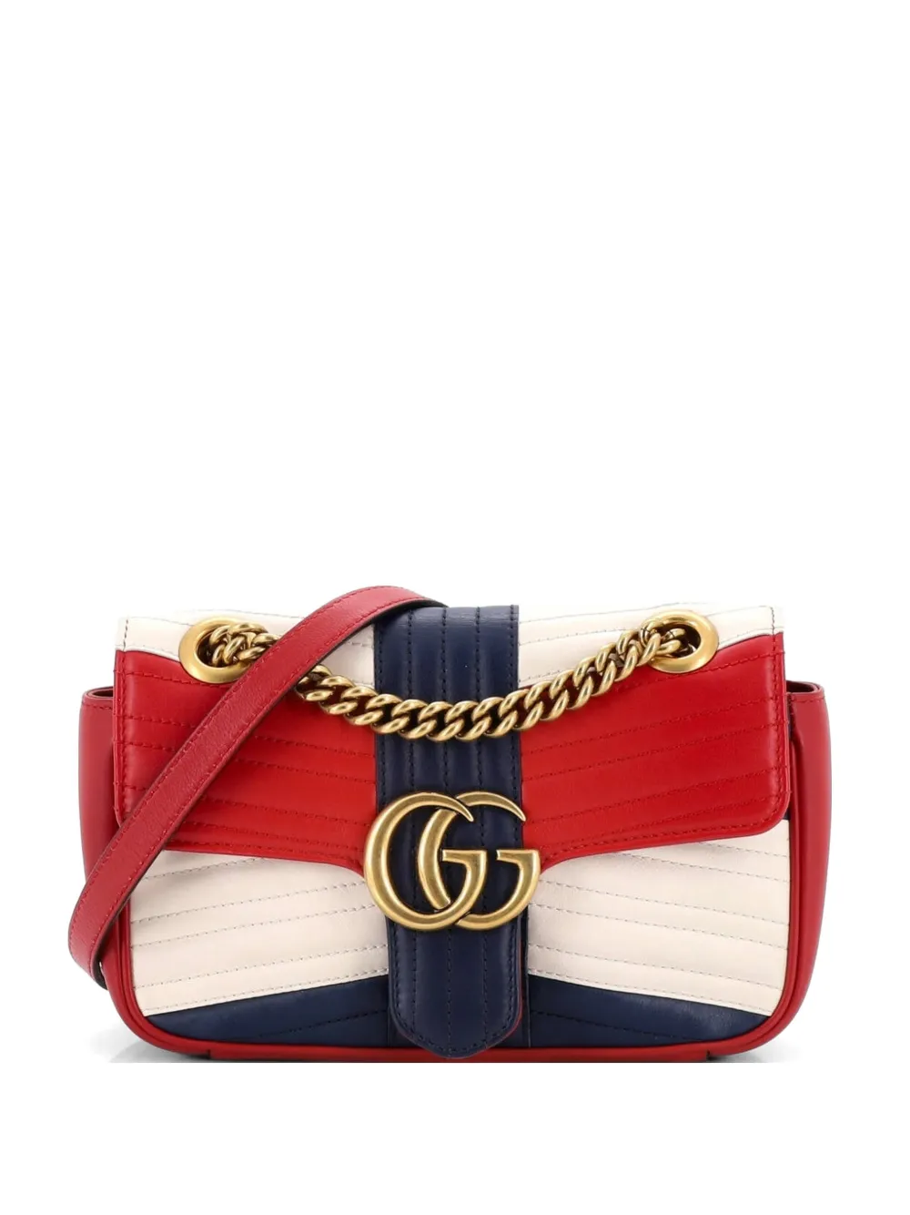 Gucci Pre-Owned GG Marmont Flap Bag Matelasse Leather Small crossbody bag - Multicolore