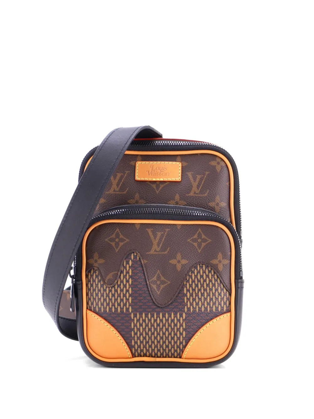 Louis Vuitton Pre-Owned Nigo Amazone Sling Bag Limited Edition Giant Damier and Monogram Canvas crossbody bag - Nero