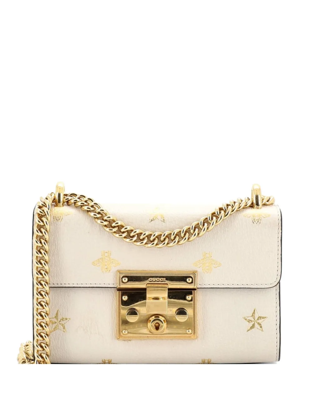 Gucci Pre-Owned Padlock Printed Leather Small shoulder bag - Toni neutri