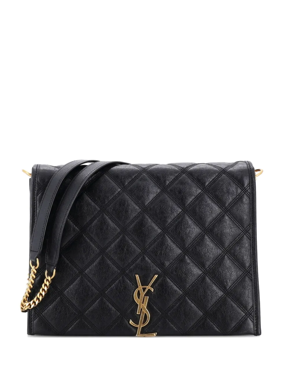 Saint Laurent Pre-Owned Becky Quilted Leather Small shoulder bag - Schwarz