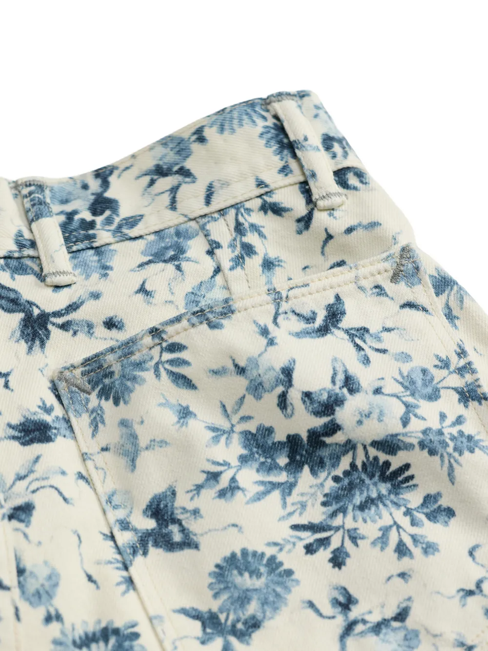 Ralph Lauren RRL Jeans met bloemenprint Beige