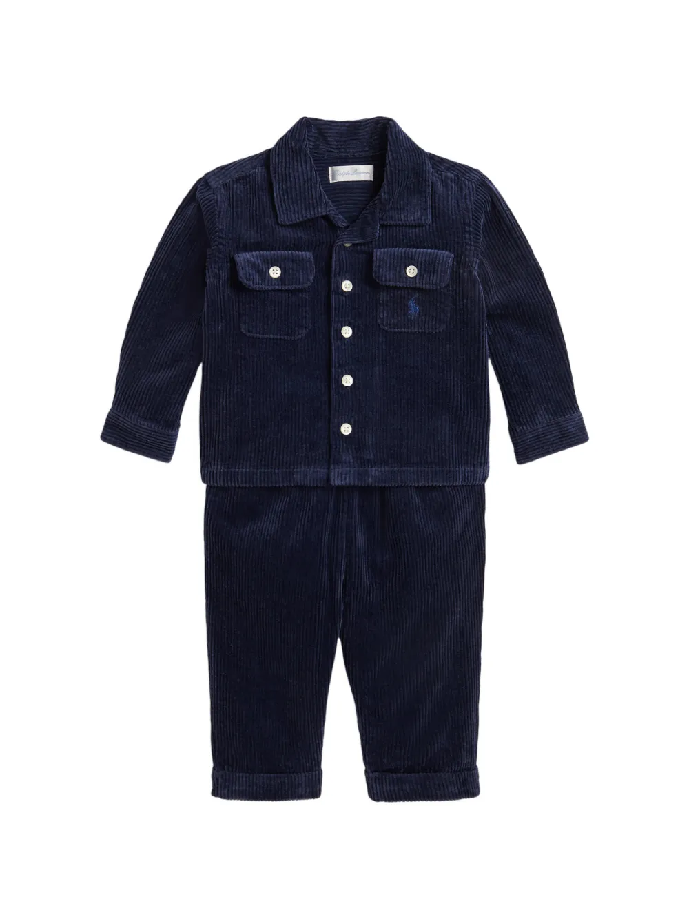 POLO RALPH LAUREN KIDS Set con pantaloni a coste - Blu