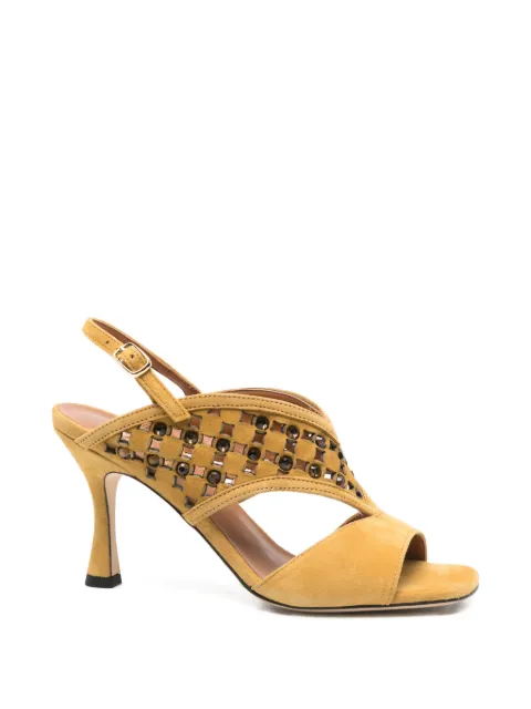Evaluna square-toe embellished sandals