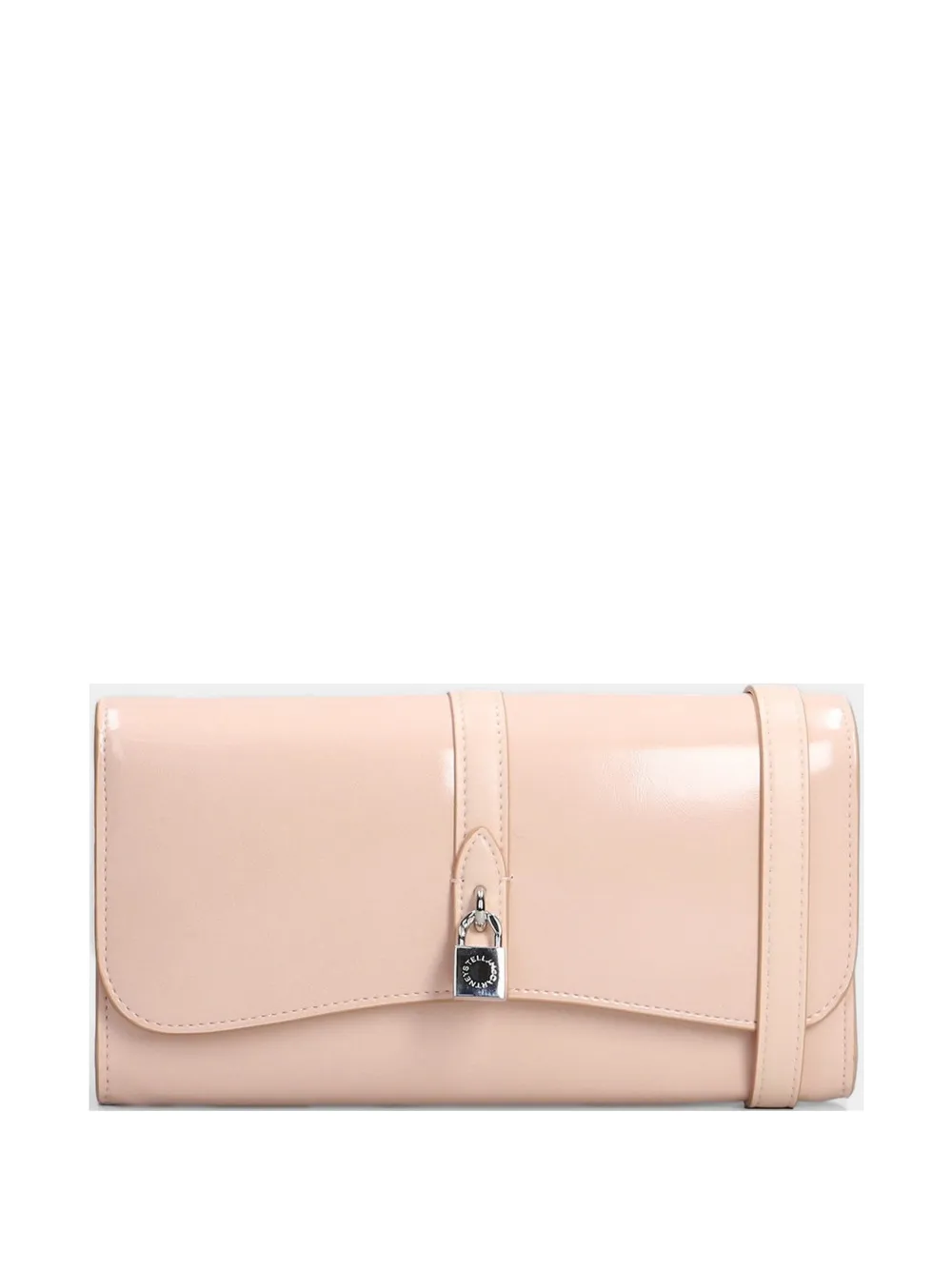 Stella McCartney padlock-detail clutch bag - Toni neutri