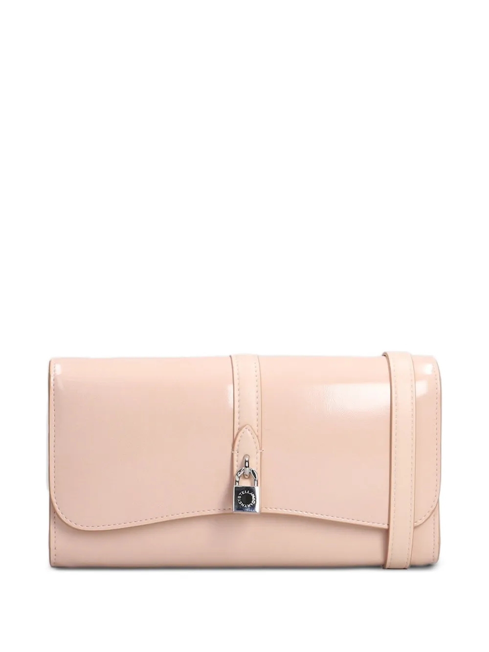 Stella McCartney padlock-detail clutch bag - Toni neutri