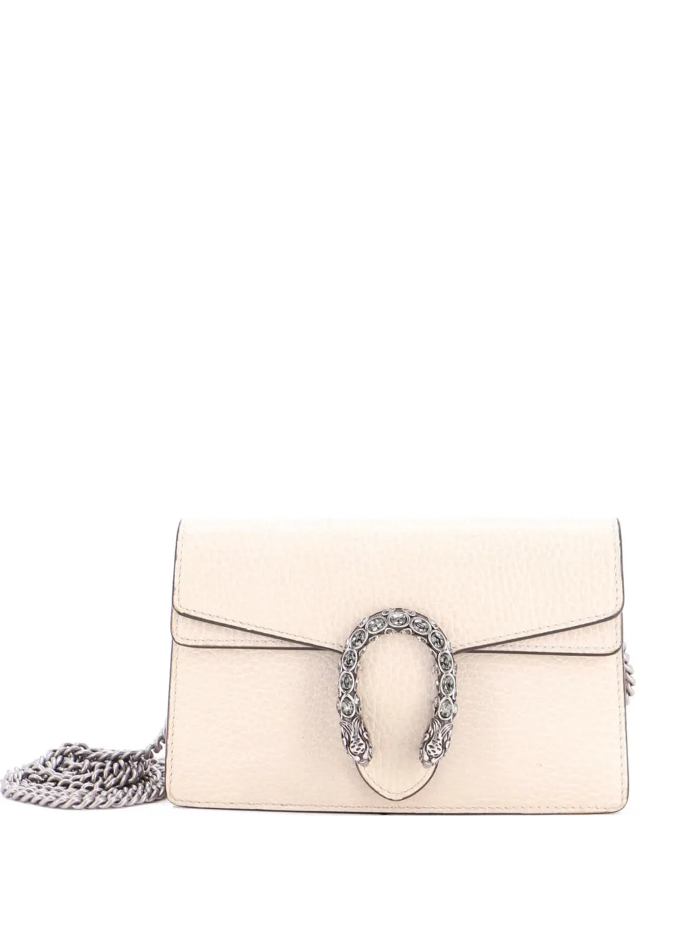 Gucci Pre-Owned Dionysus Bag Leather Super Mini clutch bag - Bianco