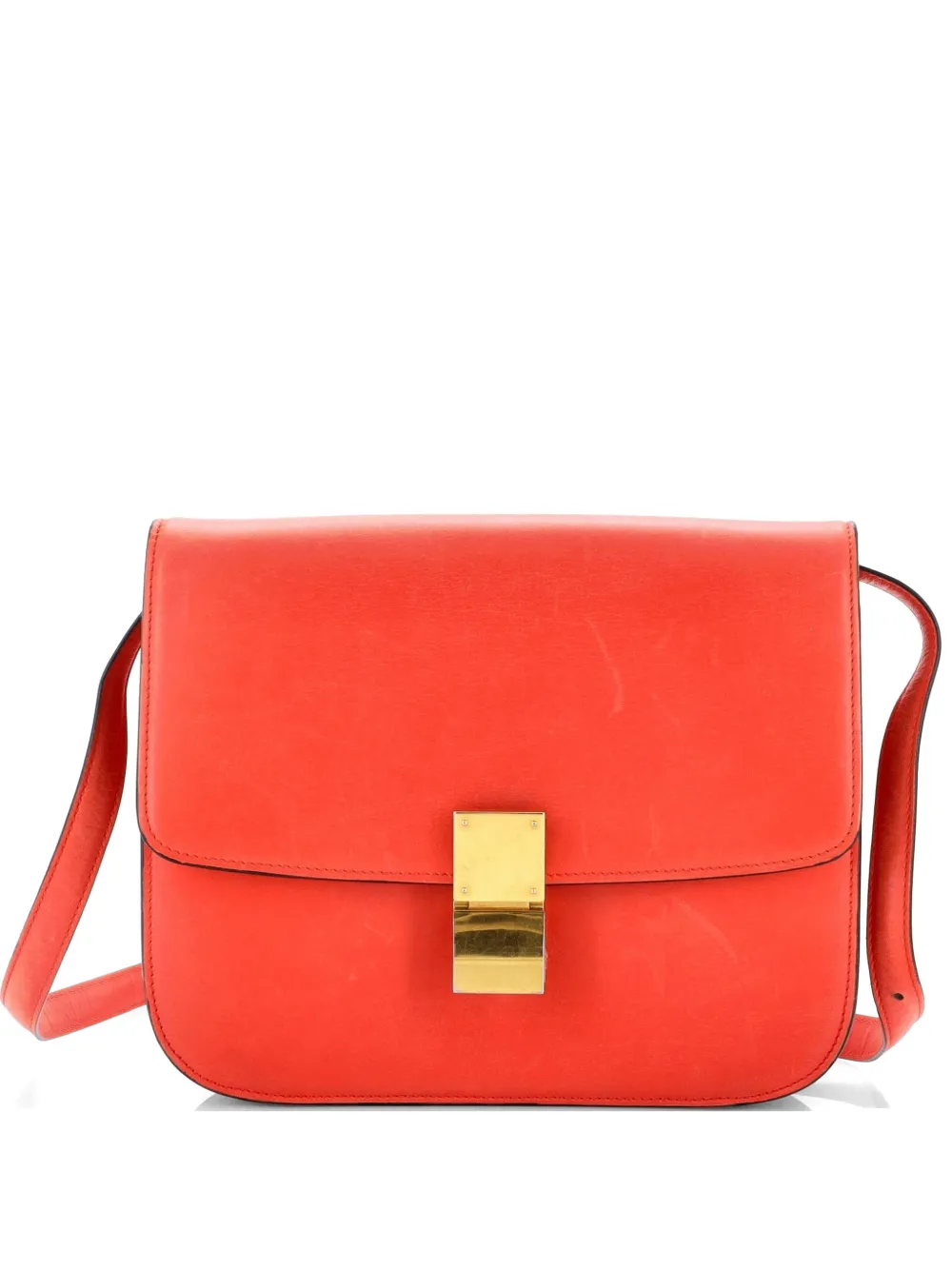 Celine Pre-Owned Classic Box Bag Smooth Leather Medium crossbody bag - Rosso