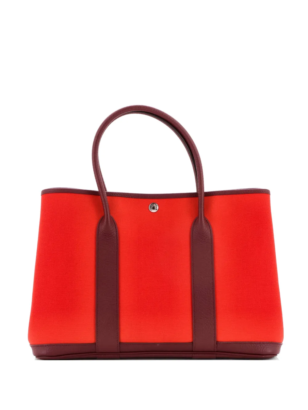 Hermès Pre-Owned Garden Party Toile and Leather 36 tote bag - Rosso