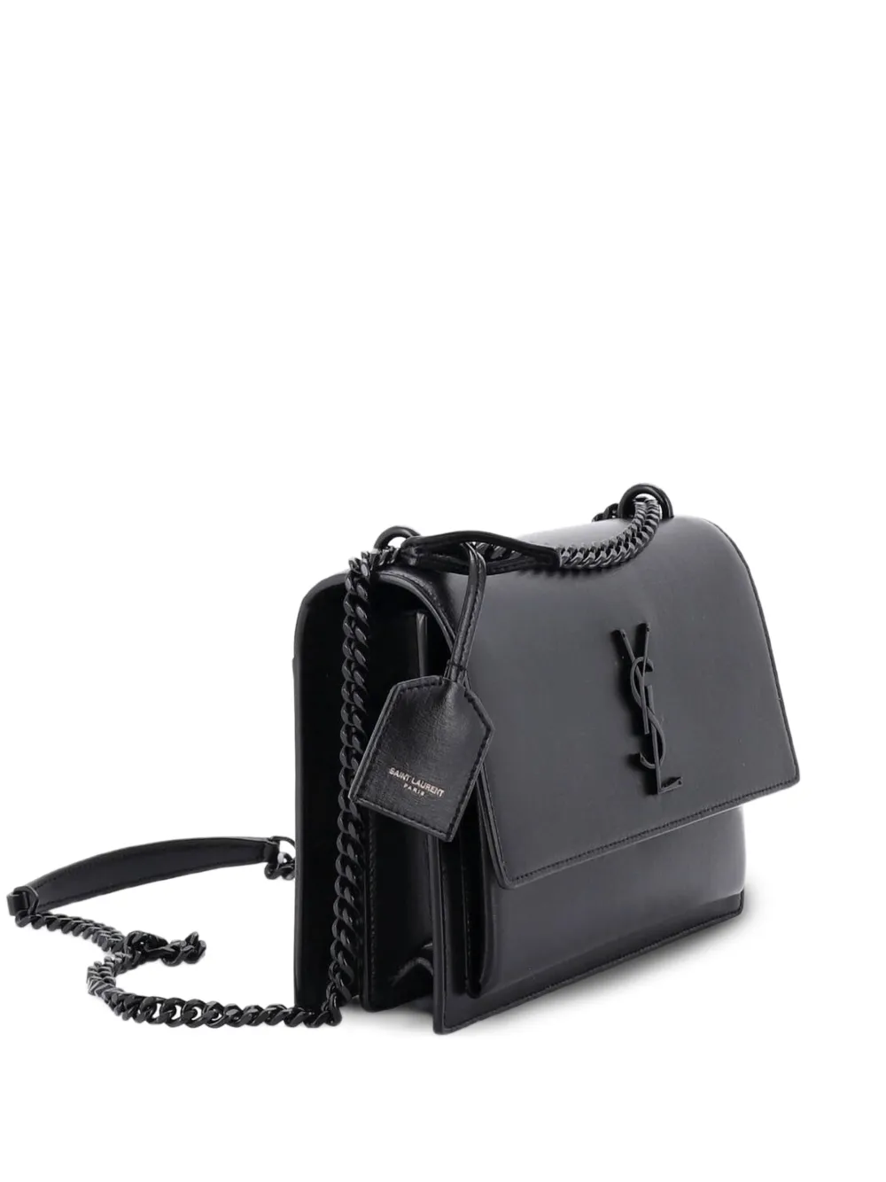 Saint Laurent Pre-Owned Sunset Leather Medium crossbody bag - Black