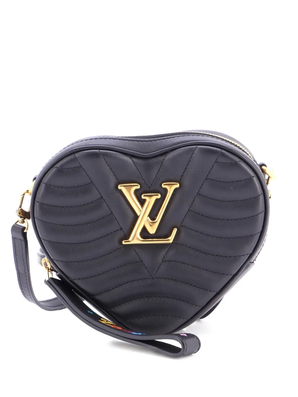 Louis Vuitton Pre-Owned New Wave Heart Quilted Leather crossbody bag - Nero