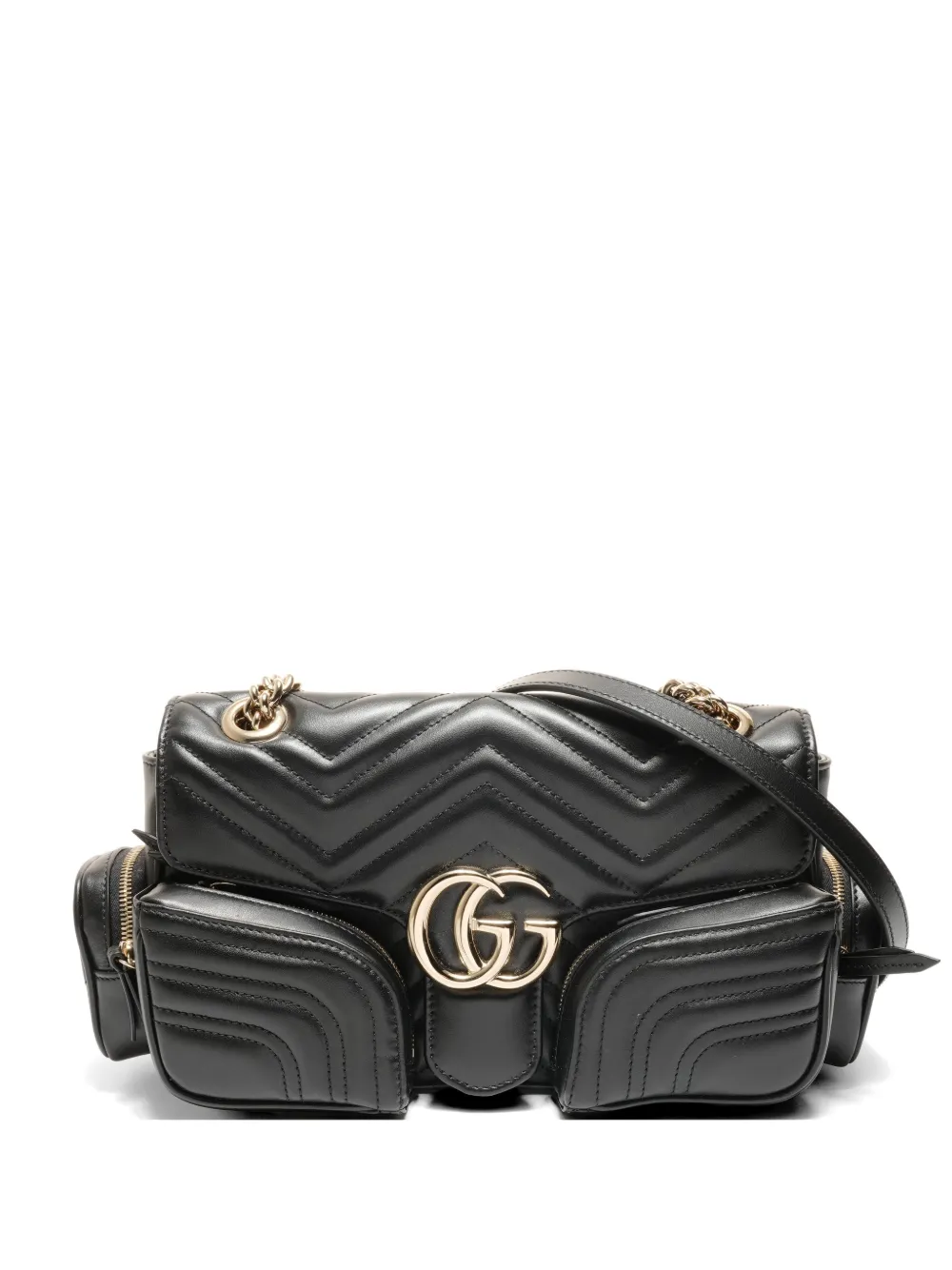 Gucci Pre-Owned 2020-2025 leather shoulder bag - Nero