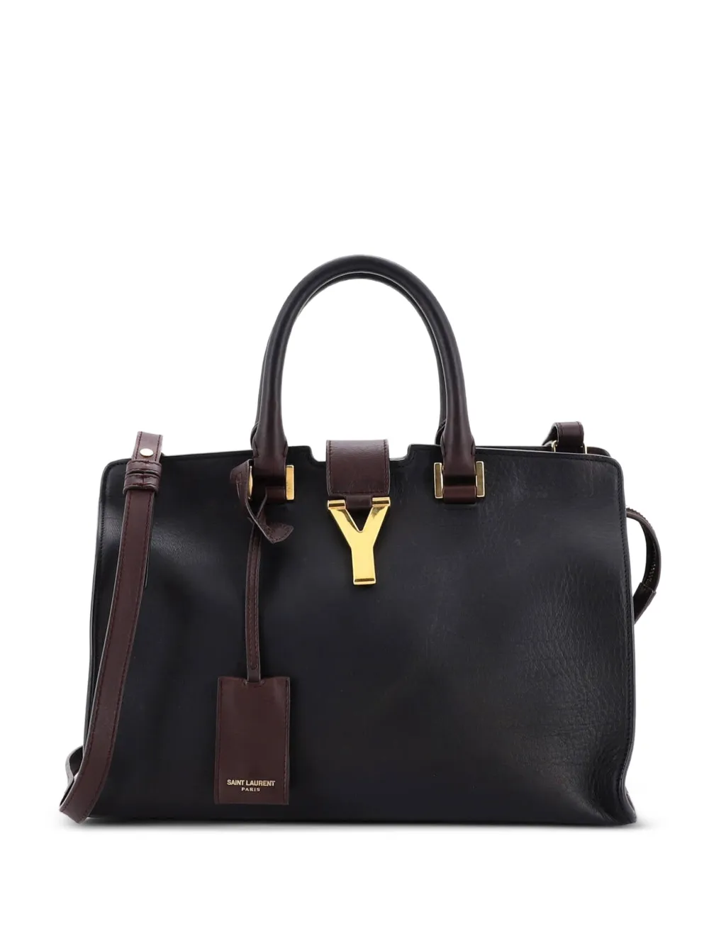 Saint Laurent Pre-Owned Classic Y Cabas Leather Small satchel - Schwarz