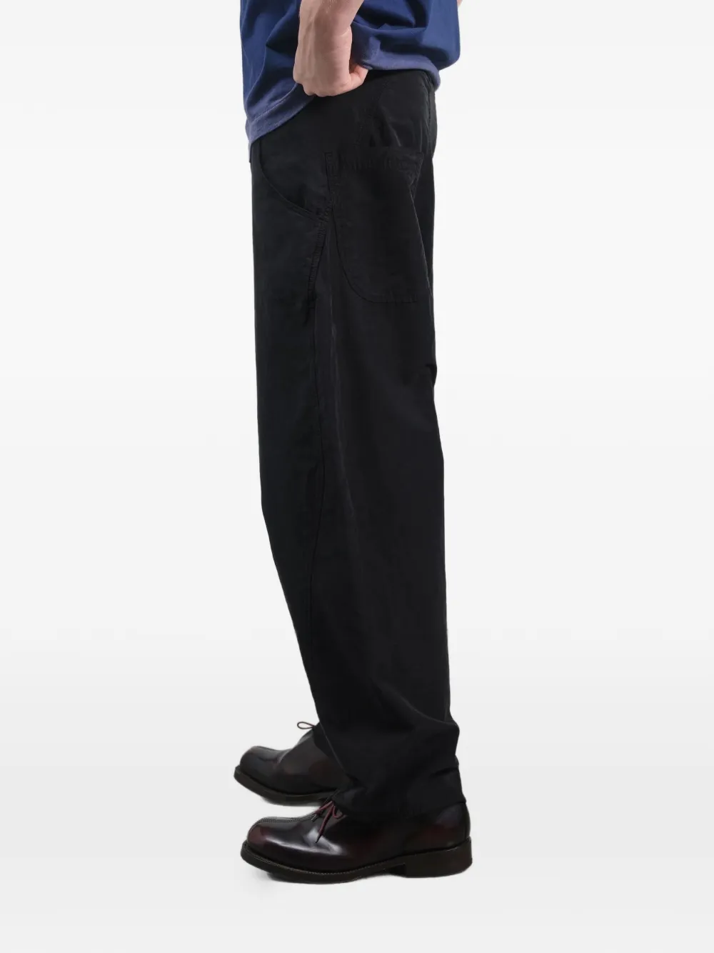  Ymc Button-detail Trousers - Black 