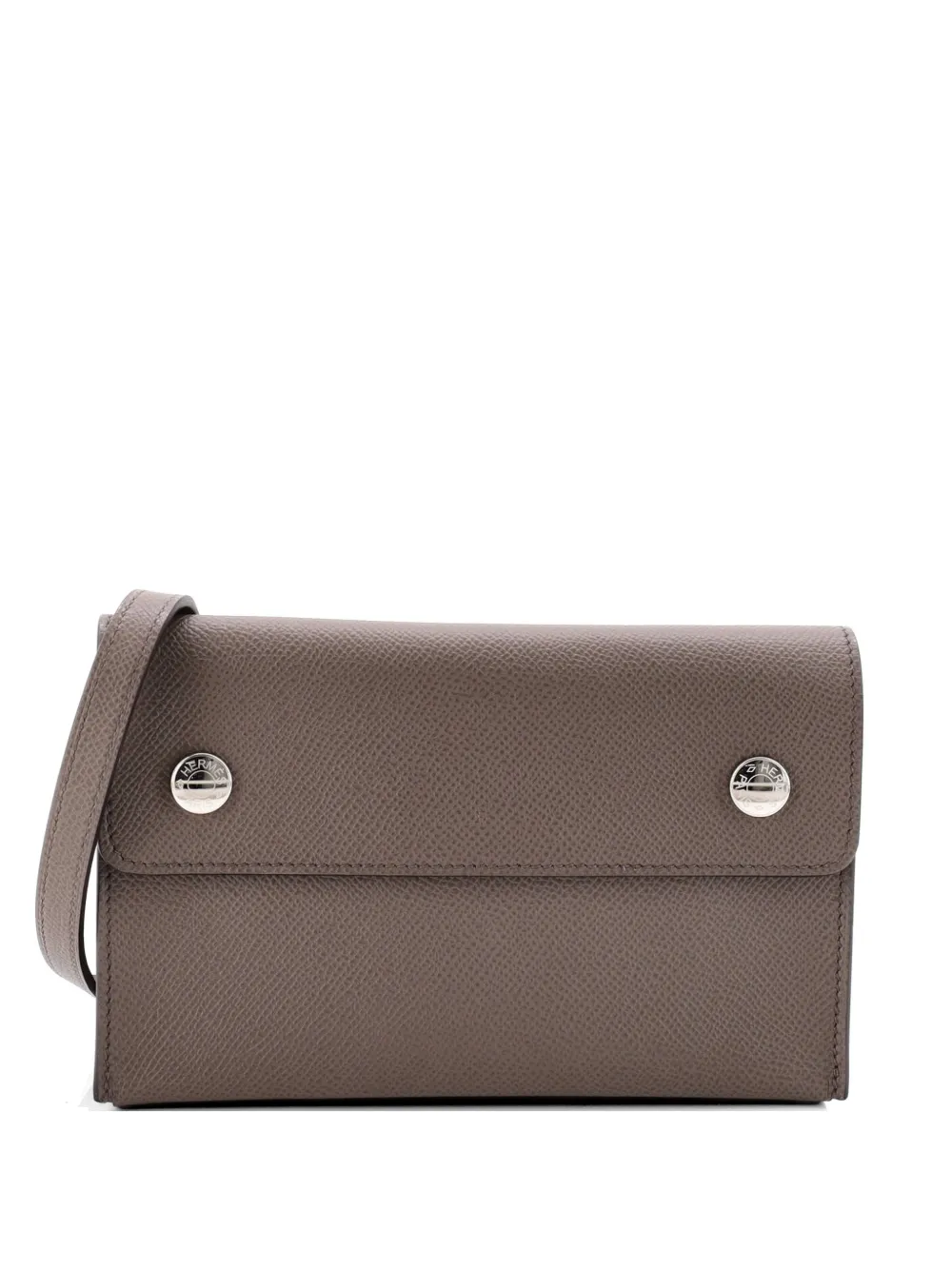 Hermès Pre-Owned Hermesnap Wallet Bag Epsom crossbody bag - Grigio