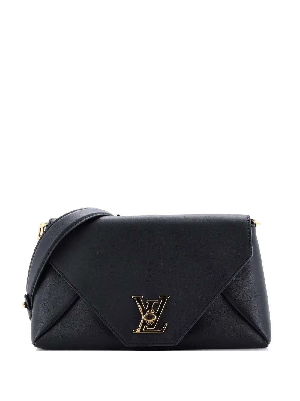 Louis Vuitton Pre-Owned Love Note Chain Clutch Leather crossbody bag - Nero