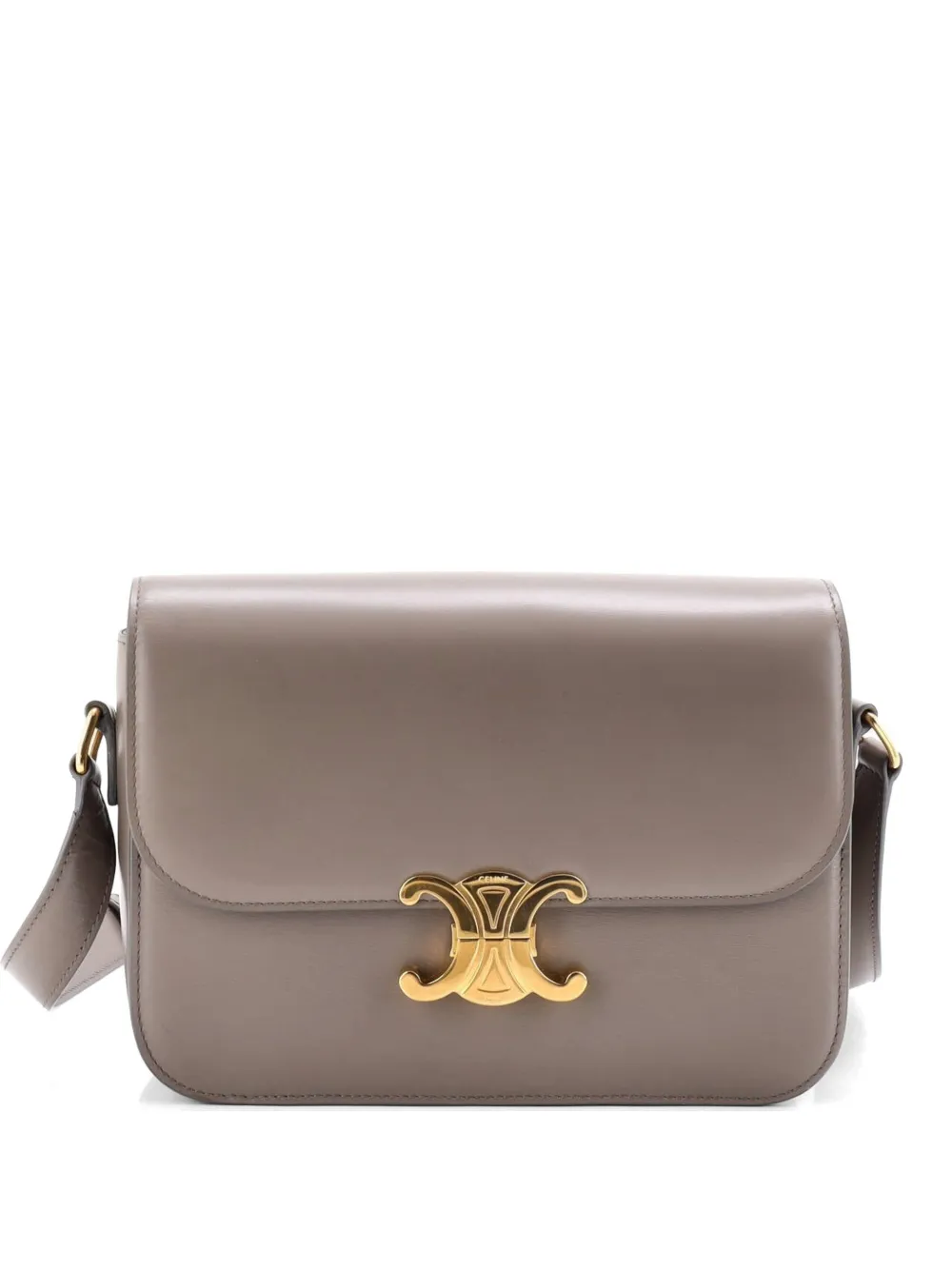 Celine Pre-Owned Triomphe Shoulder Bag Smooth Calfskin Medium crossbody bag - Toni neutri