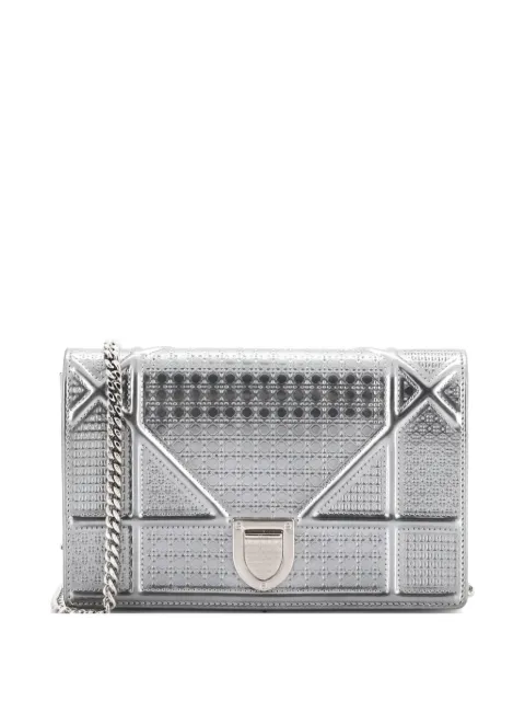 Christian Dior Pre-Owned Diorama Wallet on Chain Cannage Embossed Calfskin clutch bag