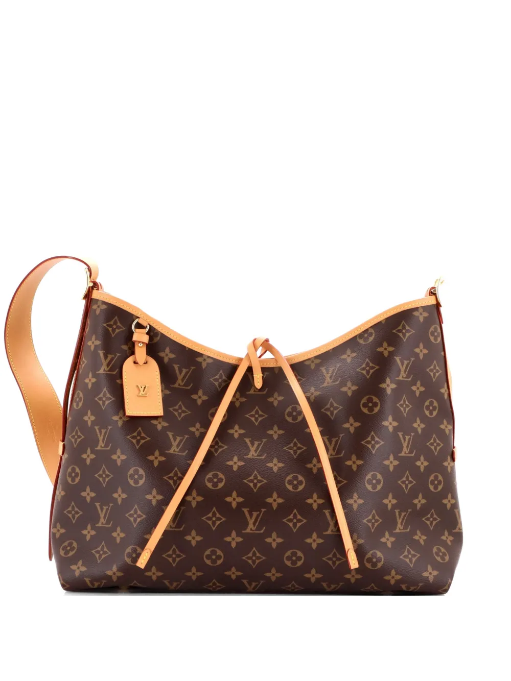 Louis Vuitton Pre-Owned CarryAll Monogram Canvas MM hobo bag - Braun