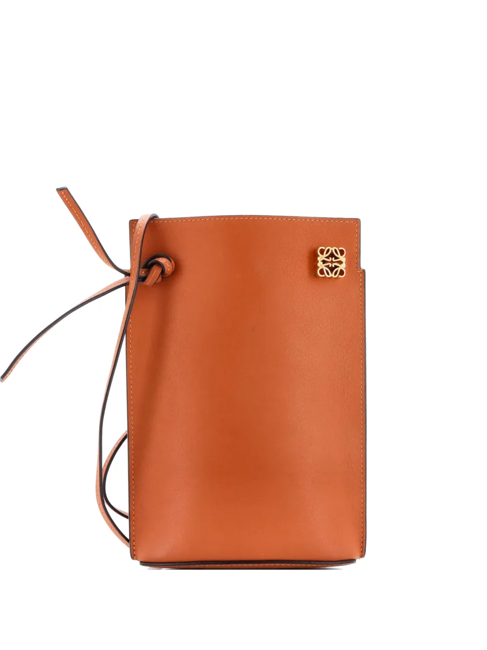 Loewe Pre-Owned Dice Pocket Leather crossbody bag - Marrone