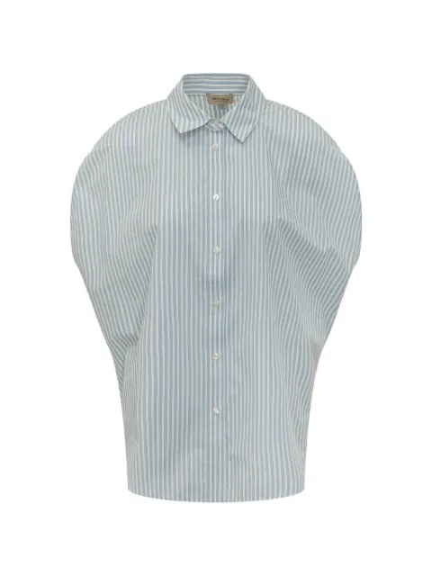 Woolrich chemise rayée à détail asymétrique