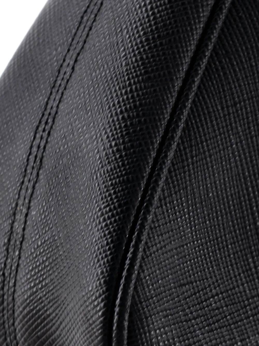 Prada Pre-owned Adjustable Handle Zip Saffiano Leather Mini Hobo Bag in Black, view 5