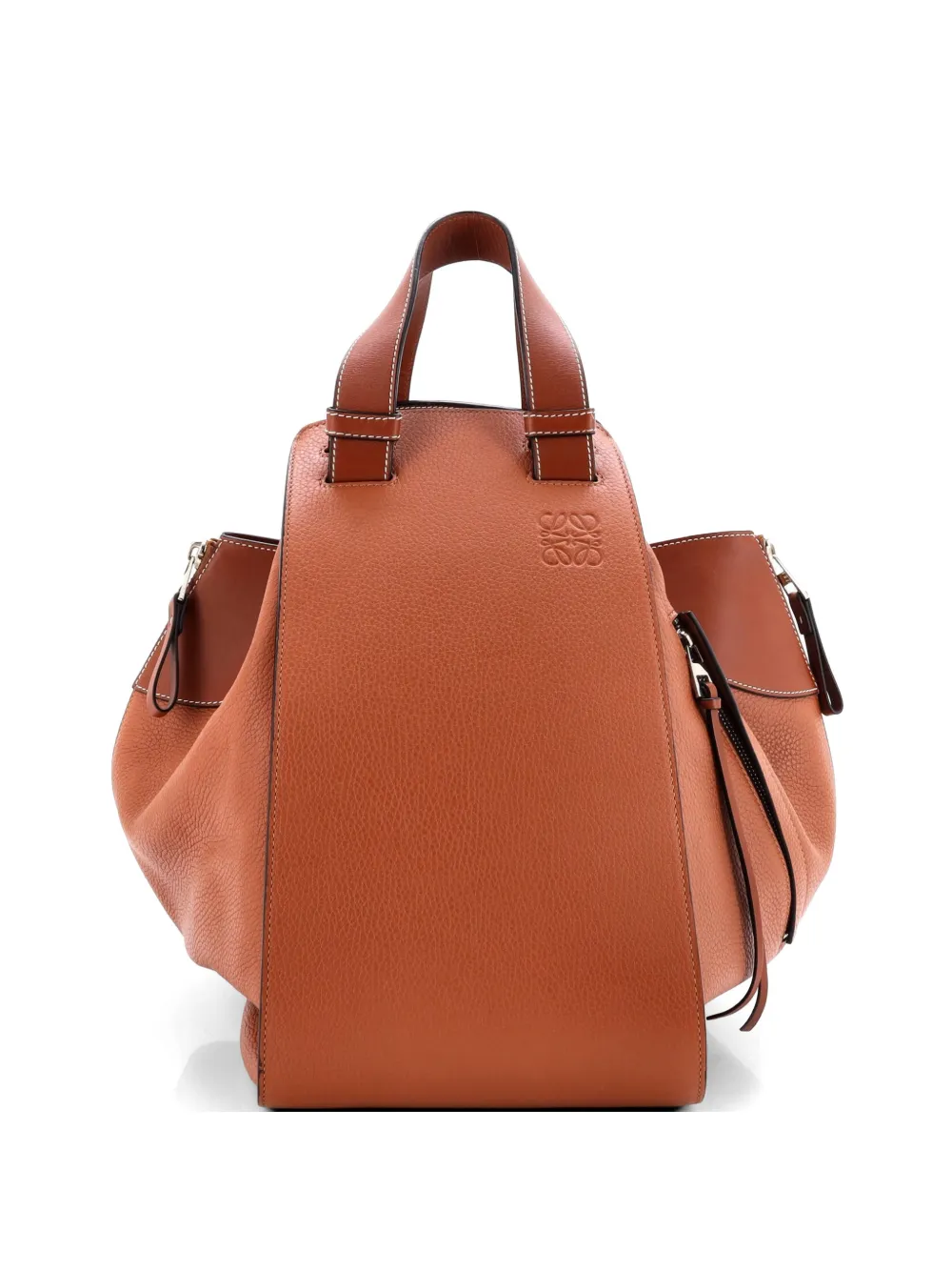 Loewe Pre-Owned Hammock Bag Leather Large tote bag - Marrone