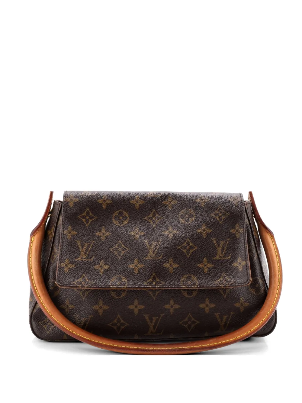 Louis Vuitton Pre-Owned Looping Handbag Monogram Canvas Mini satchel - Marrone