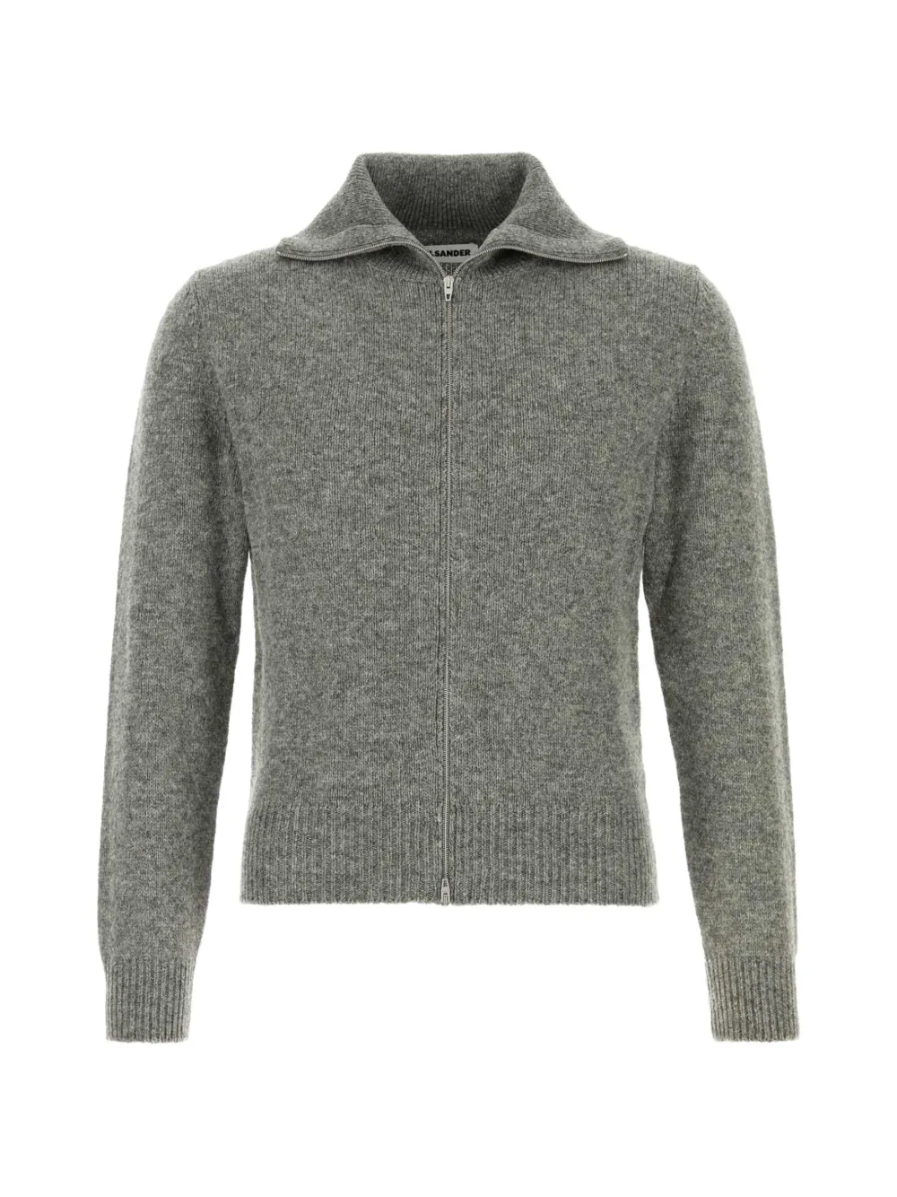 Jil Sander mélange-effect zip-up cardigan | Grey | Image 1