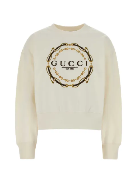 Gucci sudadera de algodón bordado