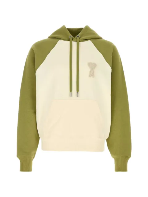 AMI Paris two-tone cotton sweatshirt