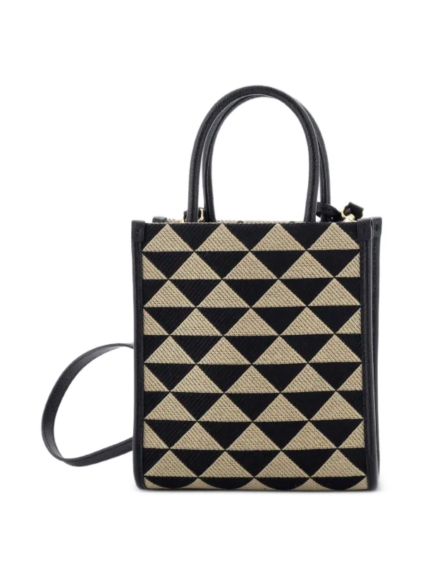Prada Pre-Owned シンボル ショッパートート ジャカード ミニ