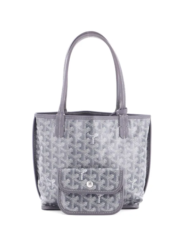 Goyard Pre-Owned Anjou Reversible Tote Coated Canvas Mini Satchel
