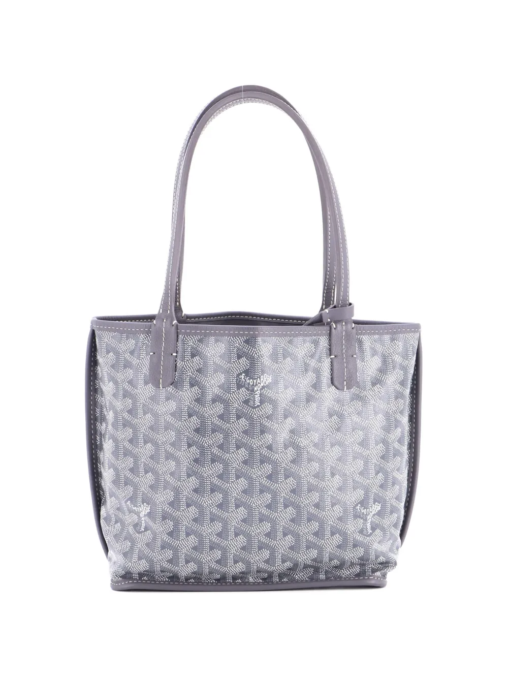 Goyard Pre-Owned Anjou Reversible Tote Coated Canvas Mini satchel - Grau